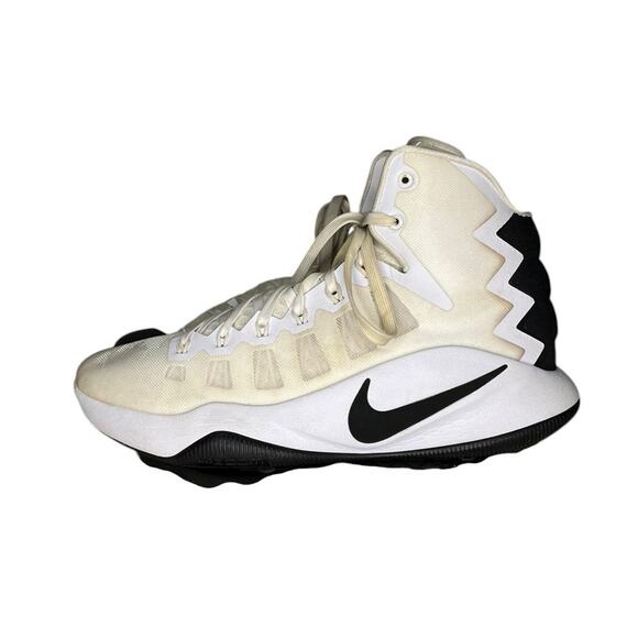 Mens Nike Hyperdunk TB High Basketball Sneakers Size 9 White Black - Picture 2 of 6